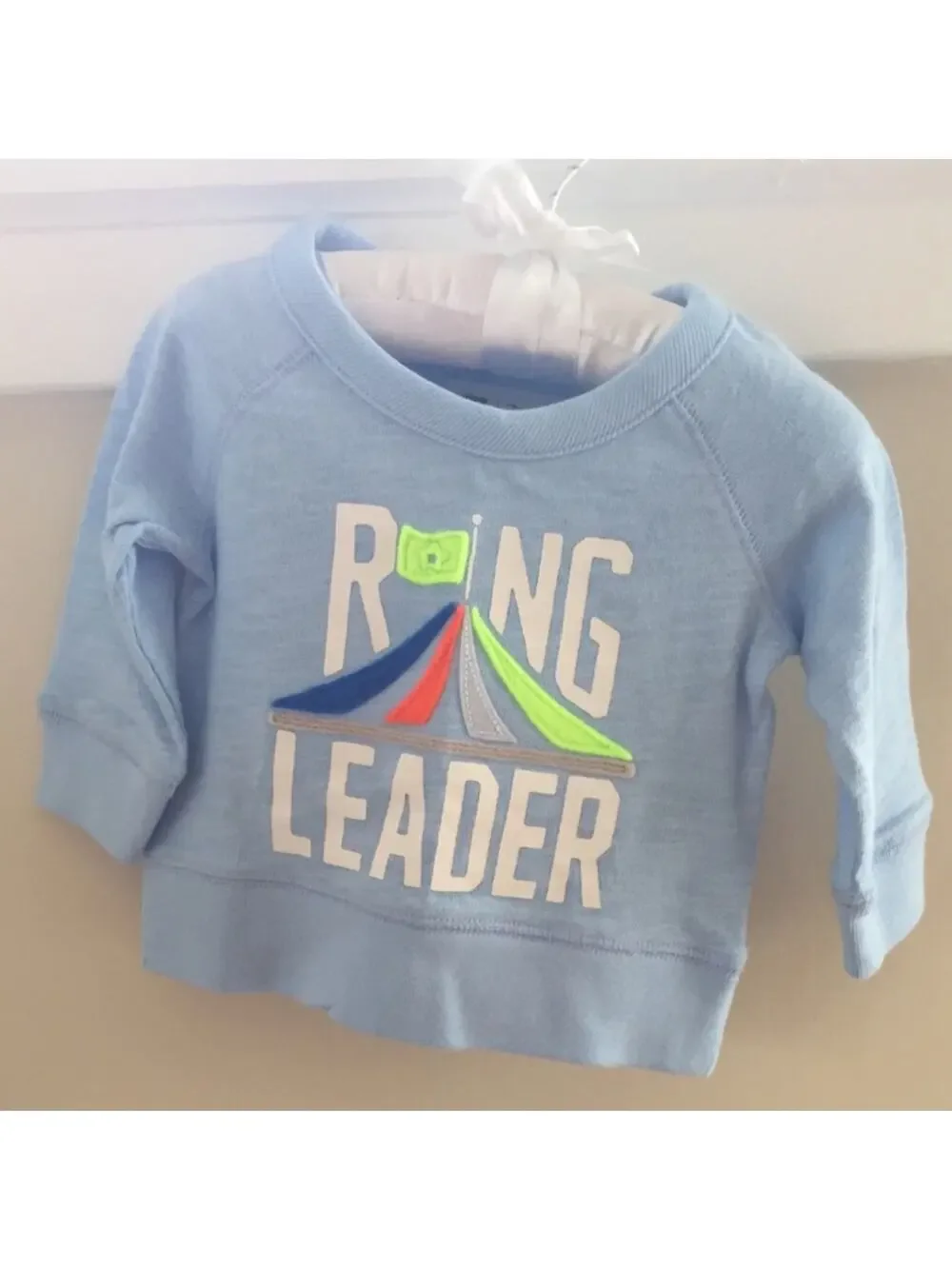 Baby Gap Blue Dumbo Circus Disney Sweatshirt 3-6 Months NWT